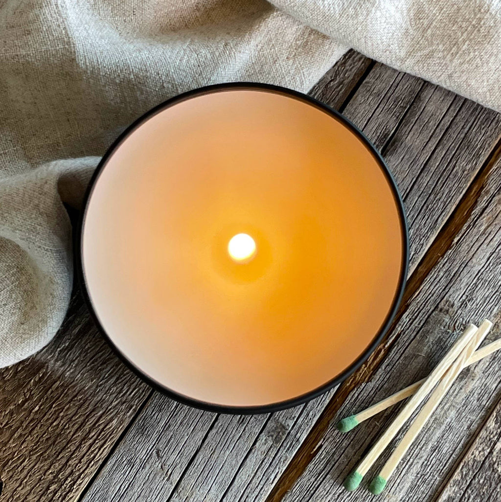 Happy Camper-6 oz Black Matte Candle Tin: 6 oz