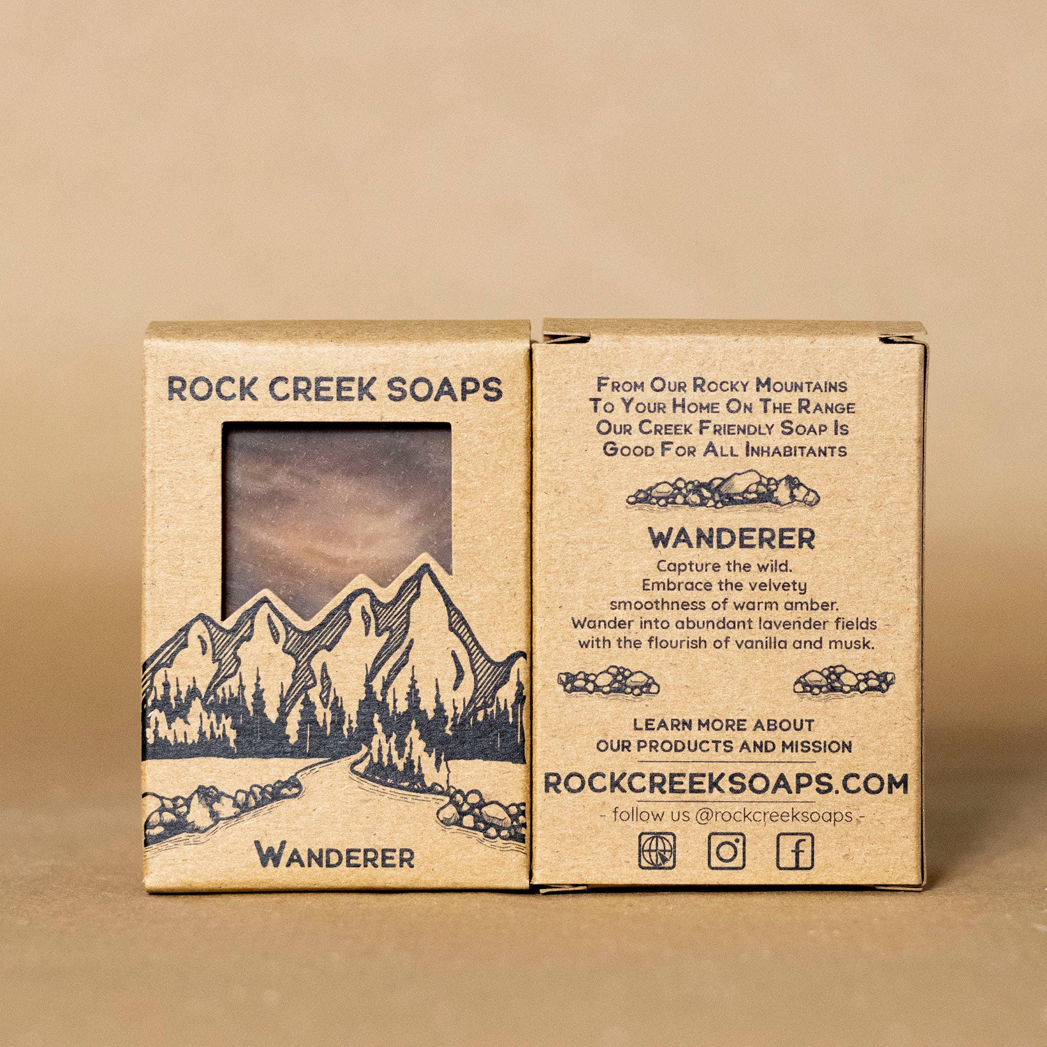 Wanderer Bar Soap | Amber, Vanilla & Lavender