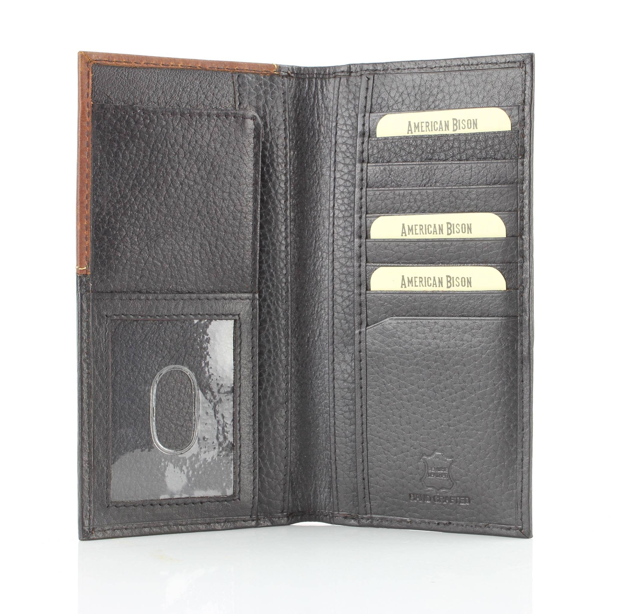 Western Cut Rodeo Wallet w/ Shotgun Shell Concho AB 1902: Tan