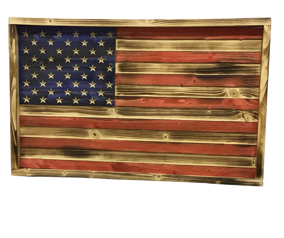 Large Wooden Flag