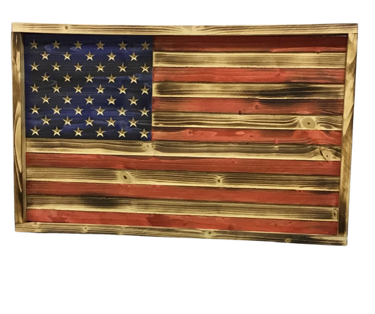 Large Wooden Flag